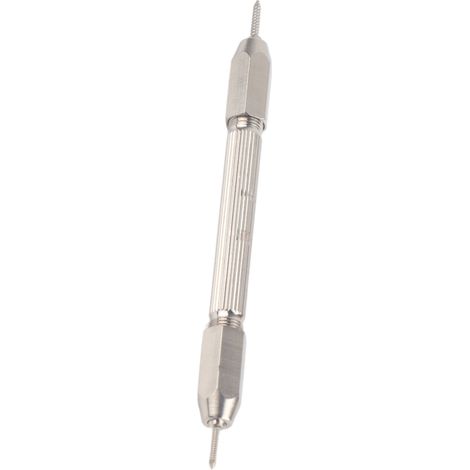 Outil de filetage pour raquette de badminton, œillets pour siège de raquette, outil à clous coniques double tête pour le sport, argent (1/5)