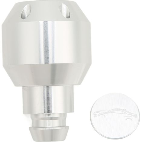 Manette de levier de vitesse en alliage d'aluminium argenté surface lisse prise confortable remplacement pour Subaru BRZ 2012-2020 (1/5)