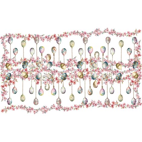 Tovaglia Copritavolo Cucina 100% Cotone Digitale Pasqua Disegno Blossom GI, misura150x180coloreBlossom