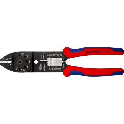 97 21 215 Pince à sertir avec poignées multimatières noire laquée 230 mm - 97 21 215 Pince à sertir avec poignées multimatières noire laquée 230 mm (1/5)