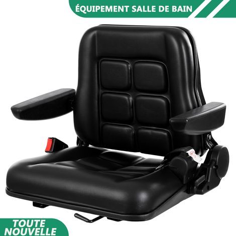 Siège de chariot élévateur latéral des conducteurs avec ceinture de sécurité Bracelet Tracteur Excavator Seat Angle réglable (1/5)