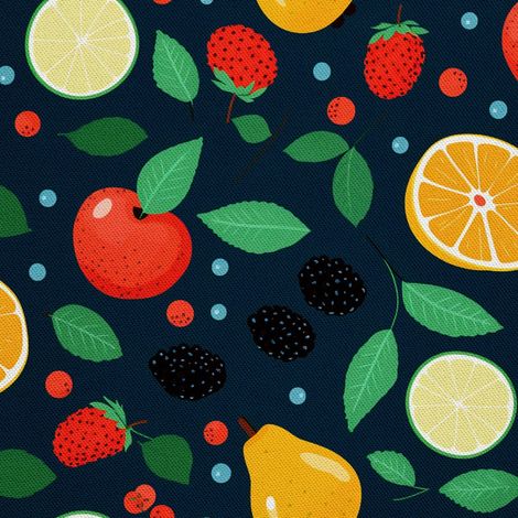 Tela decorativa para exteriores Oxford - Motivo frutal  DX6014 (1/5)