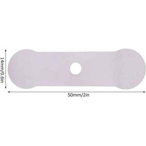 Plaque de Valve pour compresseur d'air, 20 pièces, Machine silencieuse sans huile, accessoires de remplacement en aluminium (plaque de Valve longue 14x50mm) (1/4)