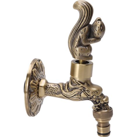 Robinet de Salle de Bain en Cuivre, Modèle Écureuil et Dragon, Filetage Femelle G1/2 pour Évier et Lavabo