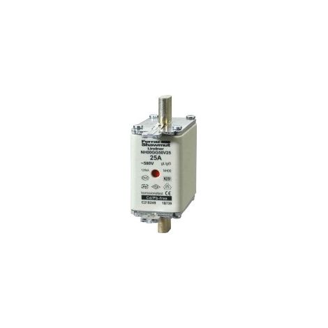 Mersen NH-Sicherungseinsatz SF Gr.00 gG 80A 500V KM NH00GG50V80 3 Stk (1/2)