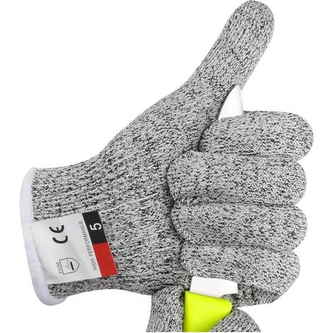 Gants résistants aux coupures, Gants résistants aux coupures Protection de niveau 5 Gants résistants aux coupures de sécurité de qualité alimentaire haute performance for enfants Gants s'appliquent à (1/5)