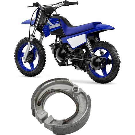Die hinteren Motorradbremsbeläge sind kompatibel mit der Yamaha PW50 Y-Zinger 1981-2009 (Referenz: SC-TK0001). (1/5)