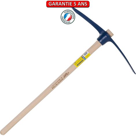 OUTILS PERRIN Pioche terrassier 2,5 kg il Rond manche 90 cm PEFC 70 % (1/4)