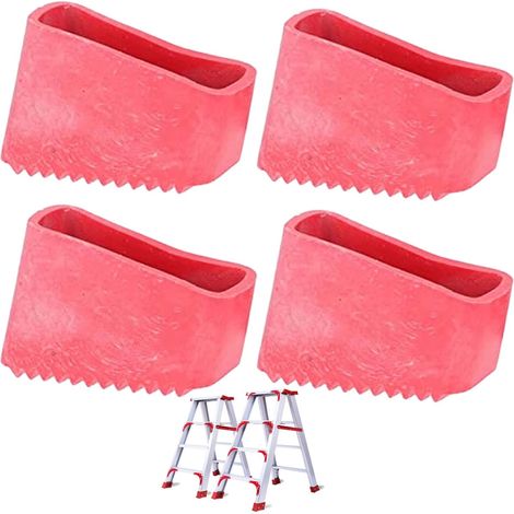 Couvre Pieds D'échelle 4 Pièces Pieds D'échelle Patins échelle Antidérapant échelle Tapis de Pied Pieds Pieds D'échelle D'extension Pieds de Sécurité de L'échelle Protections de Pieds D'échelle Noir (1/5)