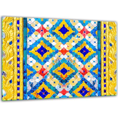 Tagliere in vetro temperato 30x22 cm con motivo a mosaico (1/5)
