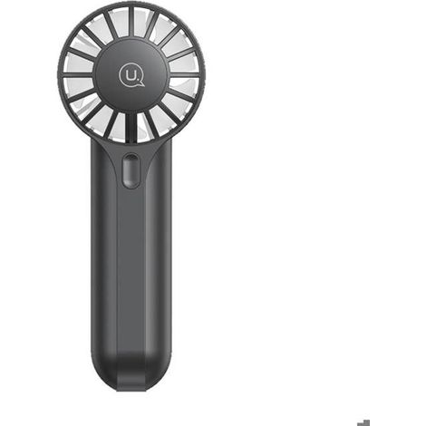 Ventilateur Portable - USAMS - Mini Ventilateur de Poche - USB Rechargeable - 3 Vitesses - Noir