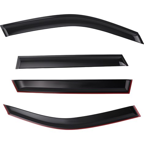 Black Window Rain Guards for BMW X1 E84 2009-2015 Wind Deflectors 4Pcs  Visors (1/5)