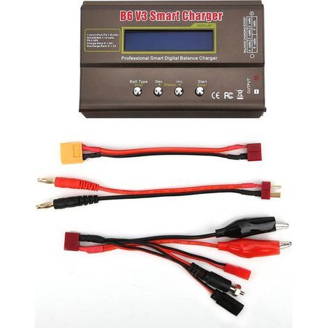 B6V3 80W modèle d'avion chargeur de batterie à Balance numérique intelligente DC11.0-18.0 V (1/5)