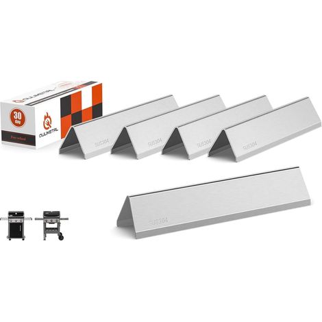 Barres Flavorizer 38,9 cm pour 300 / II 300, Lot de 5 en INOX SUS304, Pièces de Rechange BBQ pour E310 E320 E330 S310 S320 S330, Commandes Frontales 2013+ (1/5)
