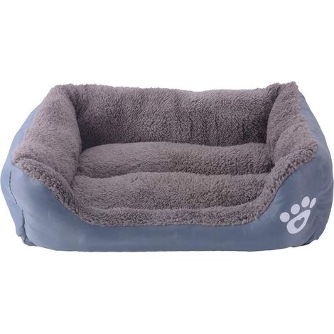 Panier pour chien et chats, idéal pour les chiens de petite et moyenne taille. Coussin doux, lavable et chaud, format panier, 66 x 50 cm. (1/5)