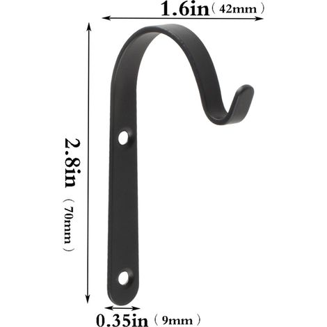 4er-Set dekorative Wandhalterungen aus Metall für Gartenpflanzen, z. B. für Vogelfutterhäuschen und Pflanzgefäße (1/3)