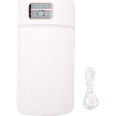 Humidificadores con luz nocturna, humidificadores para dormitorio y habitación, humidificador de vapor frío de 1,1 L para dormitorio. (1/4)