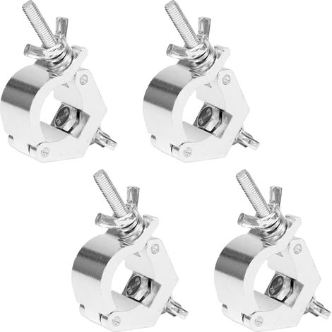 Lot de 4 Truss Clamp 30-35 mm Crochet Lyre Pinces pour Truss Beam Capacité Fermeture Rapide 80 kg Fermeture Rapide en Aluminium pour Projecteurs Têtes Mobiles Lyres Éclairage Scénique (1/5)