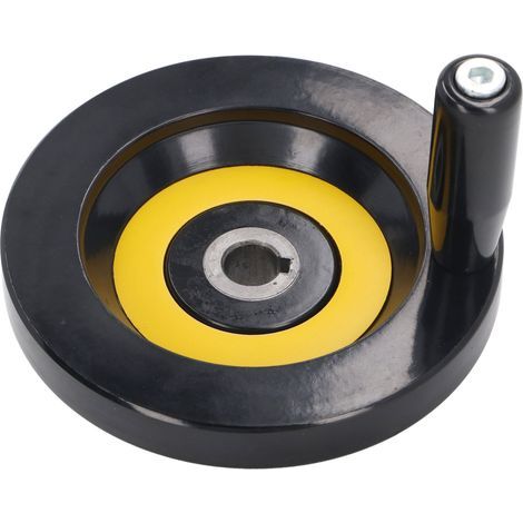Volant de scie à Table, trou central de 14mm, diamètre extérieur de 125mm avec poignée rotative pour tour, fraiseuse, meuleuse (1/5)