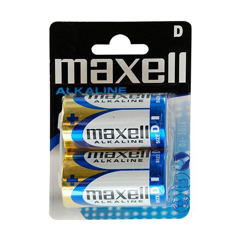 Blister de 2 piles alcalines maxell lr20 (1/2)