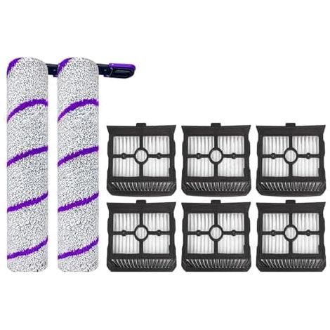 Kompatibel mit Narwal, S20 Pro, Rowenta, X-Clean 10, Zubehör für Stielstaubsauger, Walzenbürste, HEPA-Filter, Ersatzteile (4er-Set) (1/3)