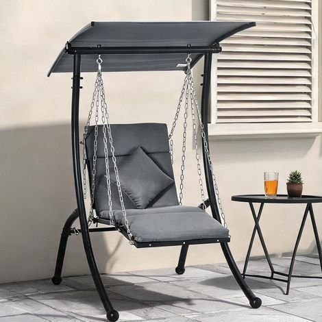 Fauteuil à bascule dunkelgrau 108 x 145 x 169 cm (1/5)