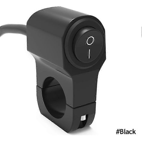Interrupteur marche/arrêt de phare de guidon de moto 7/8 po, bouton en alliage d'aluminium étanche, pour scooter et quad. (1/5)