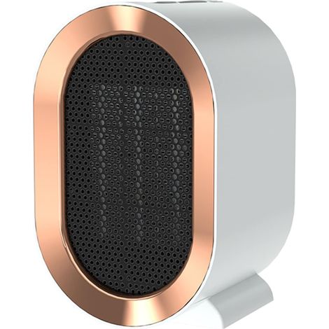 Radiateur céramique à air pulsé, 1200 W, silencieux et économique, chauffe rapide pour chambre, salle d'eau, séjour, sécurité anti-surchauffe et anti-basculement (1/4)