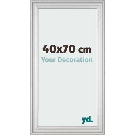 yd. - Cadre photo 40x70 - Argent Mat - MDF - Lazio