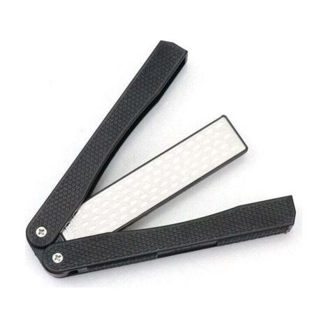 Lime diamantée pliante double face pour affûter les lames, sécateurs, burins (1/4)