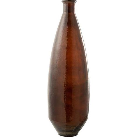 Vase ovale verre marron 27x81cm (1/2)