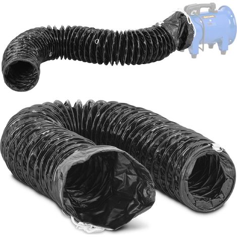 Tubo flessibile di scarico per ventilatore industriale, diametro 200 mm, lunghezza 5 m (1/5)