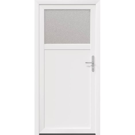 Porta d'ingresso laterale Bianco 98 x 198 cm PVC vidaXL