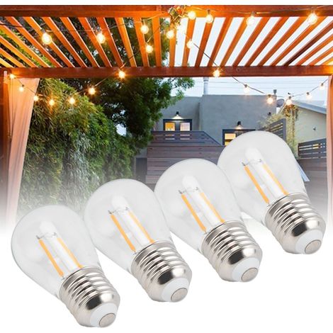 Guirlande lumineuse LED extérieure de 10 ampoules haute compatibilité, style rétro, réglable, idéale pour la décoration de fêtes. (1/5)