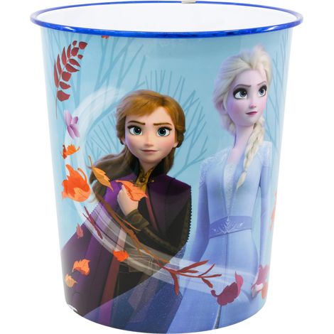 Corbeille à Papier en Plastique 9923ml - Poubelle Décorative pour Chambre d'Enfant, Design Léger et Résistant pour Garçons et Filles, Blue (1/4)