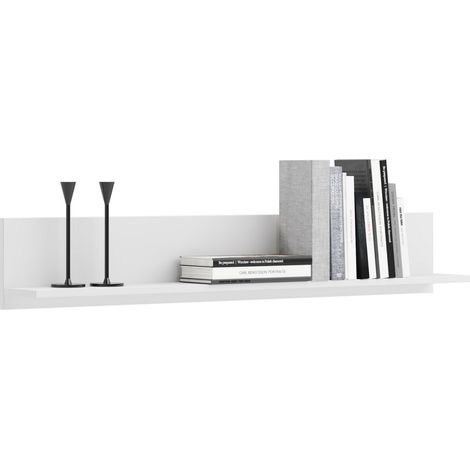 Mensola da parete Shelf 100 cm in bianco opaco (1/5)