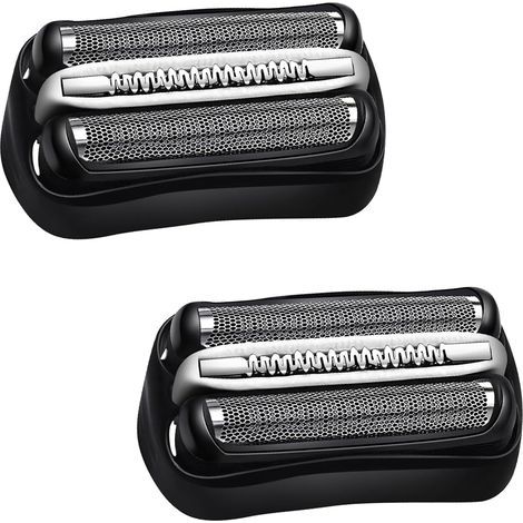32B Compatible avec Braun Serie 3 le Rasoir, Tête de Rasage Electrique pour Hommes, Electrique pour Tête de Rasage Serie 3 300s, 310s, 3010s, 3040s, 3045s, pack de 2 (1/5)