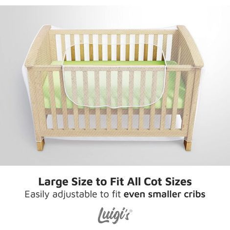Moustiquaire pour lit bébé, berceau et lit de voyage avec fermeture éclair et système de fermeture rapide (1/5)