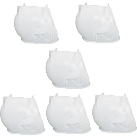 6 Pièces Moule Silicone Crâne pour Bougie Parfumée DIY Moule Bricolage Halloween Silicone Haute Qualité Démoulage Facile pour Bougies Cire et Fait Main (1/5)
