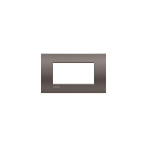 Livinglight air placca 4 modules silver color lnc4804cy