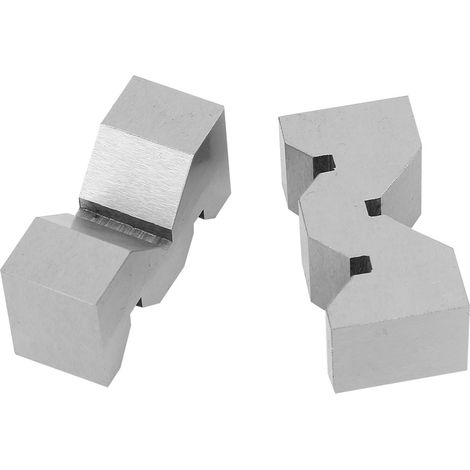 Lot de 2 blocs en V de type M en acier au carbone de haute précision, 50 mm, pour la mesure de plateformes. (1/5)