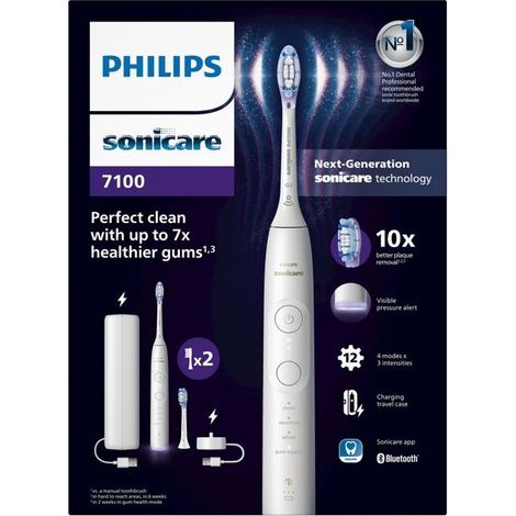 Cepillo de dientes eléctrico Philips HX7420 02 Sonicare 7100 BLANCO (1/5)