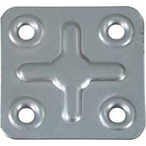 200PZ PIASTRA DI GIUNZIONE 4 FORI - mm.40x40