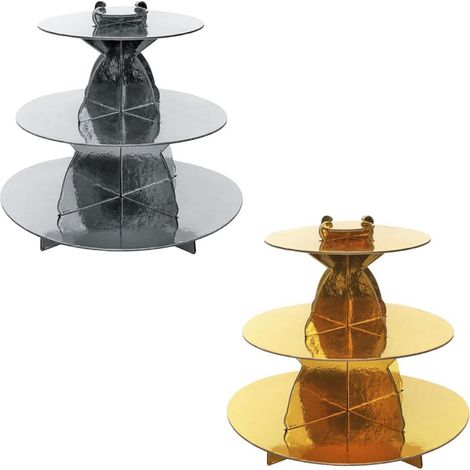 Assiettes de service en papier pour pâtisseries - Couleurs assorties BT multicolore (1/4)