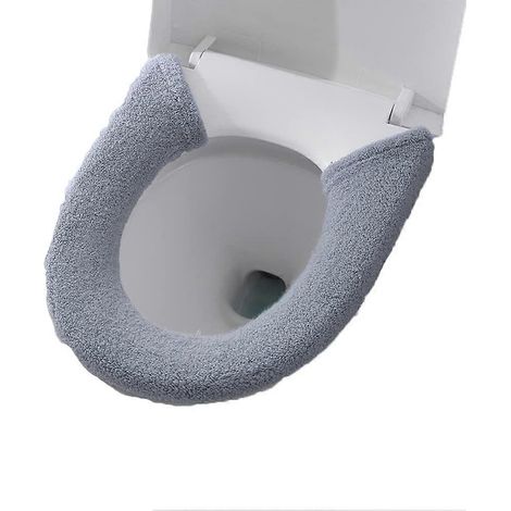 Housse de siège de toilette épaisse pour protège-sièges, coussin doux et lavable, housse de siège de toilette plus chaude, accessoire de salle de bain (1/5)