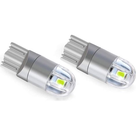 T10 W5w Led Feu de Position Veilleuses 12v 8000K Bleu Clignotant Pour Ampoule de Plaque, Veilleuse, clignotant, lot de 2 (1/5)
