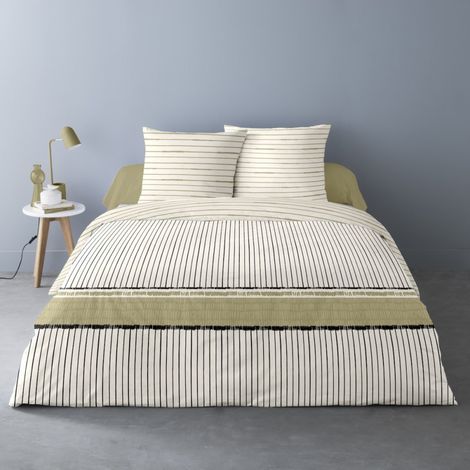 Housse de couette 240x220 KAITO + 2 taies 100% coton (1/3)