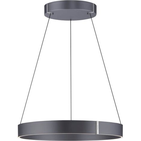 Lampe suspendue ronde Pure E-Clipse gris Ø 70cm - 2561-15