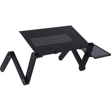 Laptop-Tisch mit Mausablage, tragbarer, verstellbarer und faltbarer Computerständer aus Aluminiumlegierung (1/5)
