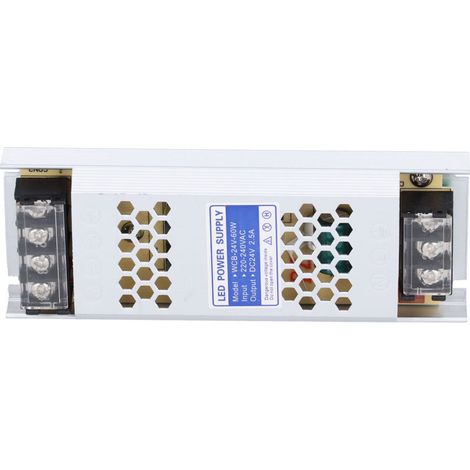 24V 60W LED-Netzteil, schlanker Transformator für Lichtleisten und Leuchtreklamen